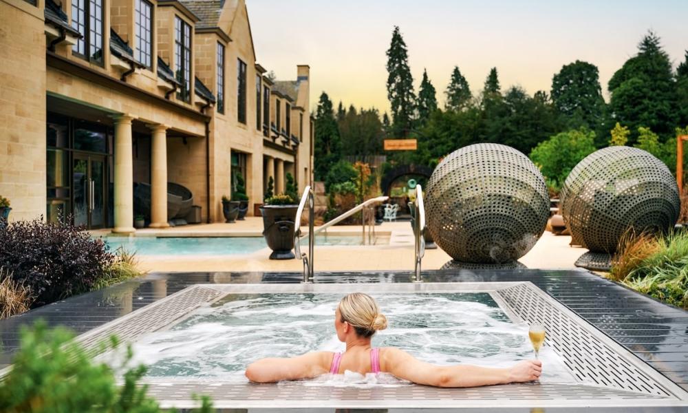 Commercial deck level spa