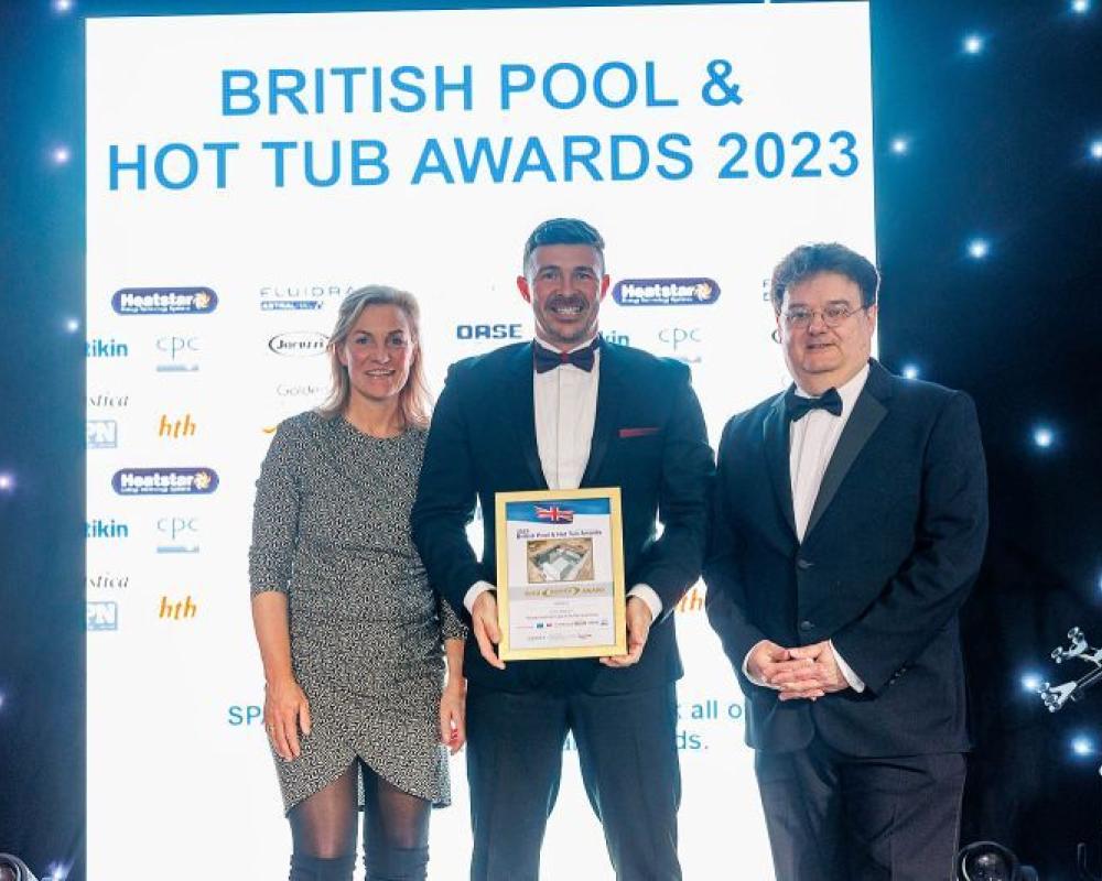 spaflo at the british pool and hot tubs awards 2023